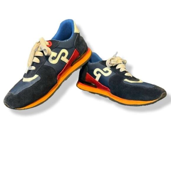 OPP France Lace-Up Suede Sneakers in Blue MENS size 7.5, WOMENS size 9.5 - Picture 2 of 10